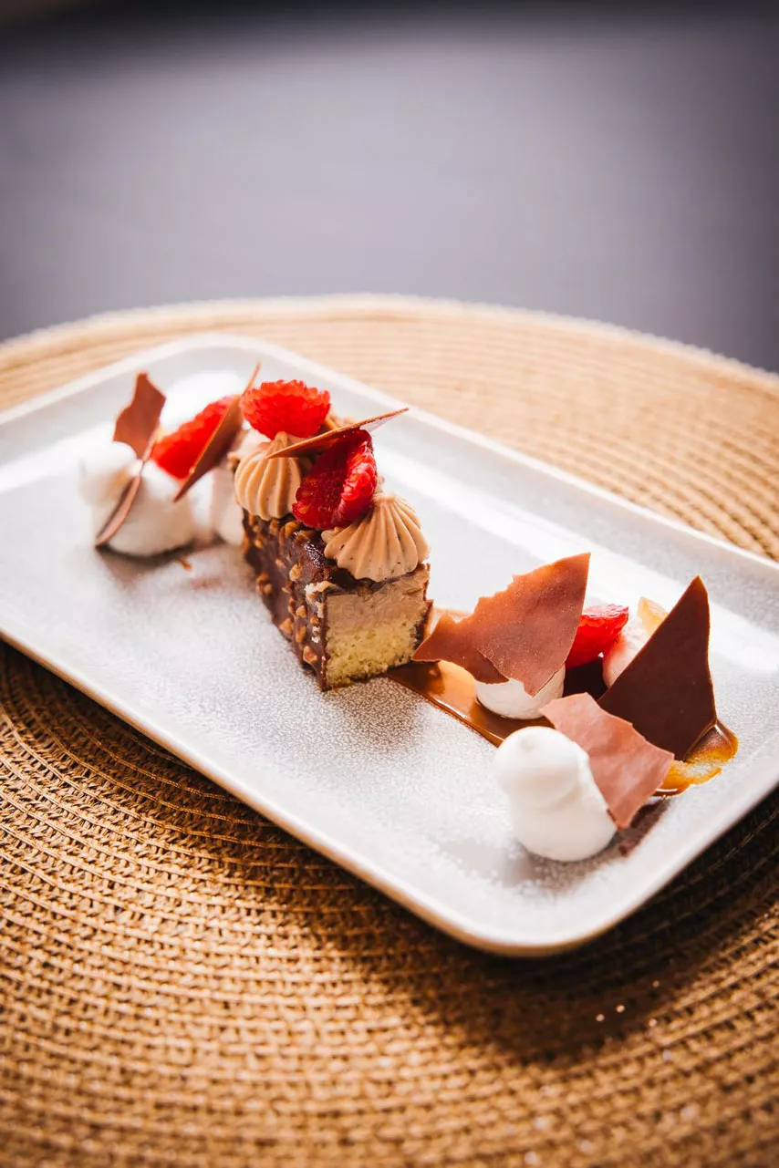 Création culinaire du chef Valentin Néraudeau